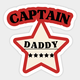 Captain Daddy Sticker